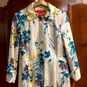 Women’s Floral Trench Coat